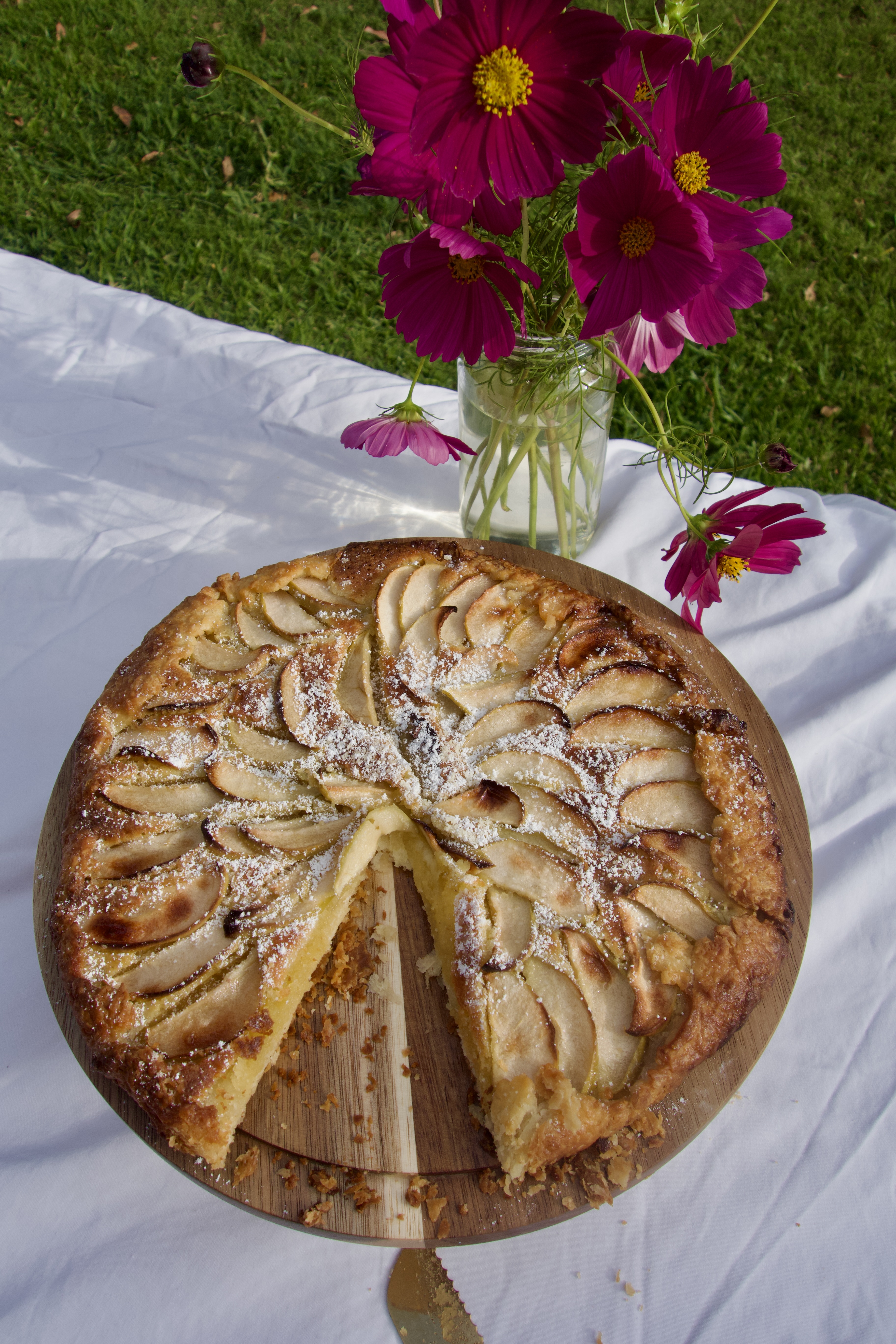 Simple Apple Galette with Almond Filling (Perfect for Fall).